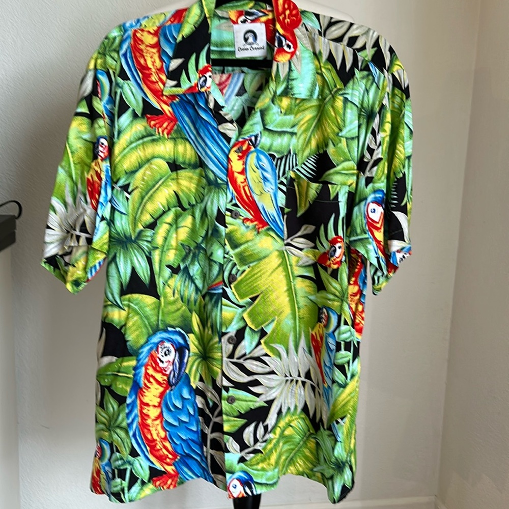 Vintage ocean current Hawaiian shirt